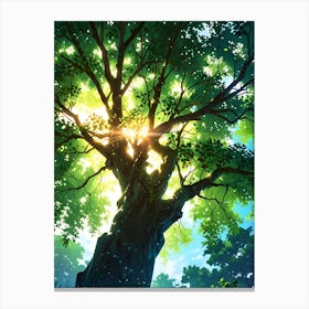 Tree In The Forest Canvas Print