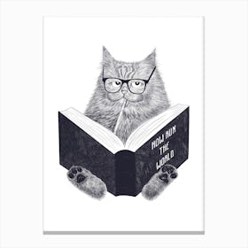 Smart Cat Canvas Print