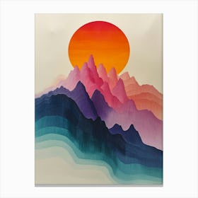 Sunset Mountains Canvas Print