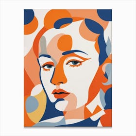 'The Face Of A Woman pop art Canvas Print