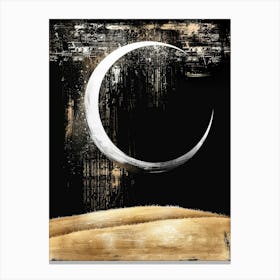 Crescent Moon Canvas Print