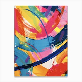 Colourful Brush Strokes 1 Canvas Print