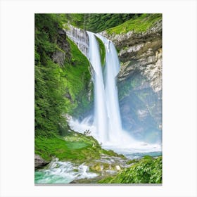 Grawa Waterfall, Austria Majestic, Beautiful & Classic (2) Canvas Print
