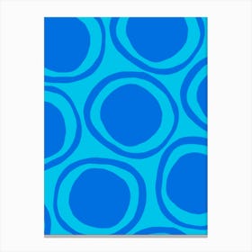 Blue Circles 2 Canvas Print