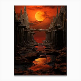 Dystopian Abstract Minimalist 4 Canvas Print