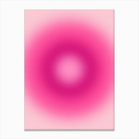 Bubble Gum Pink Gradient Canvas Print