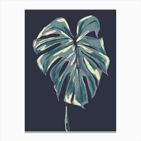 The Plant Series – Monstera Deliciosa Dark Canvas Print