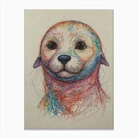 Seal'S Face Canvas Print