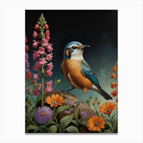 Bird In The Wild Canvas Print