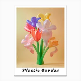 Dreamy Inflatable Flowers Poster Iris 2 Canvas Print