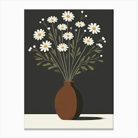 Daisies In A Vase 7 Canvas Print