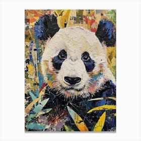 Kitsch Panda Collage 4 Canvas Print