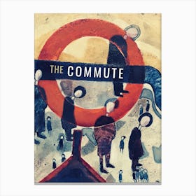 The Commute London Canvas Print