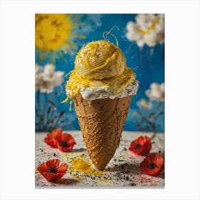 Ice Cream Cone 51 Canvas Print