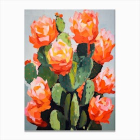 Cactus Painting Opuntia Fragilis 1 Canvas Print