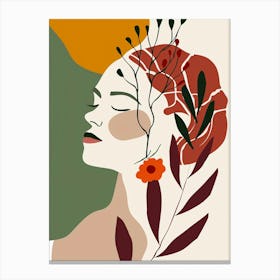 Portrait Of A Woman 5 Canvas Print