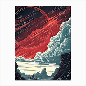 Space Landscape Canvas Print