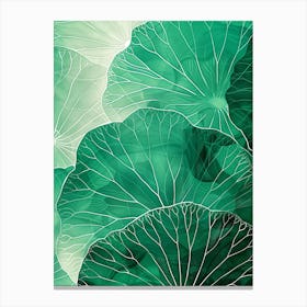 Lotus Leaves Canvas Print