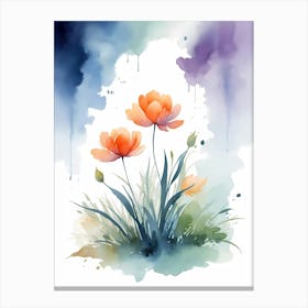 Watercolor Flowers 23 Canvas Print