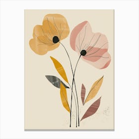 Philadelphia Flower Market Boho Minimalist Style 1 Canvas Print