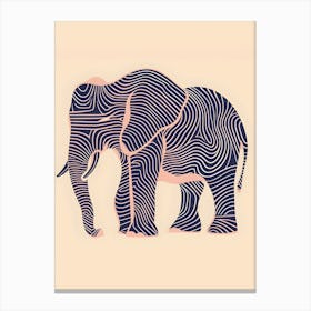 Elephant Print Canvas Print