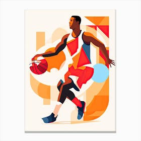 Basketball Player 4 print Canvas Print
