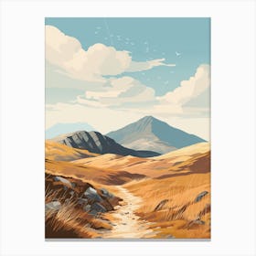 West Highland Way Ireland 3 Hiking Trail Landscape Canvas Print