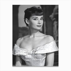 Audrey Hepburn Classic Movie Canvas Print