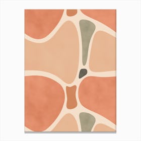 Terracotta Shapes Canvas Print