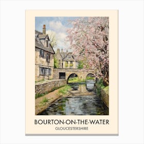 Bourton On The Water (Gloucestershire) Painting 5 Travel Poster Canvas Print