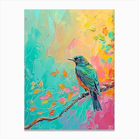 Bird On A Branch Canvas Print