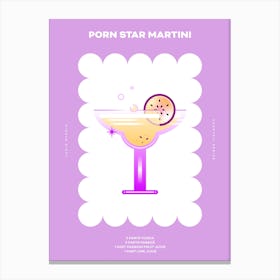 Porn Star Martini Canvas Print