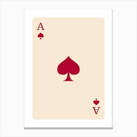 Ace Of Spades 4 Canvas Print