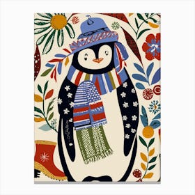 Winter Penguin Canvas Print