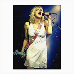 Superstars Of Courtney Love Scream Canvas Print