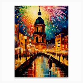 New Year Love Canvas Print