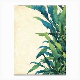 Tropical Leaves Canvas Print