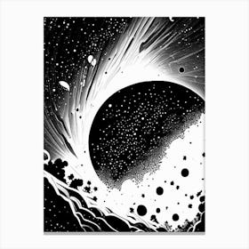 Star Cluster Noir Comic Space Canvas Print