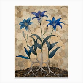 Blue Lily 4 Canvas Print