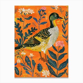 Spring Birds Canvasback 3 Canvas Print