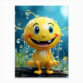 Yellow Smiley- Kids Canvas Print