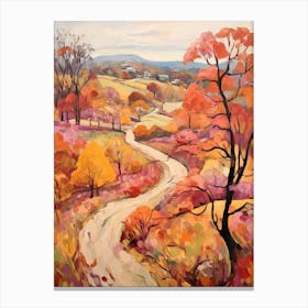 Autumn Gardens Painting Wave Hill Usa 4 Canvas Print