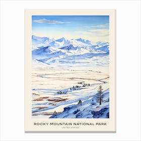Rocky Mountain National Park United States 4 Poster Canvas Print