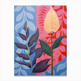 Celosia Hilma Af Klint Inspired Pastel Flower Painting Canvas Print
