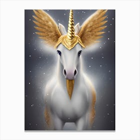 Unicorn With Wings Canvas Print