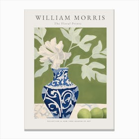 William Morris Blue Vase Canvas Print