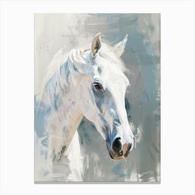 White Horse 3 Canvas Print