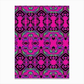 Pink Abstract Pattern Canvas Print