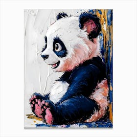 Panda Bear Painting Canvas Print