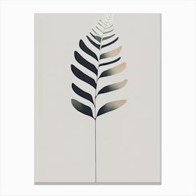 Japanese Painted Fern Simplicity Canvas Print